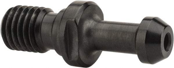 Parlec - C Style, CAT40 Taper, 5/8-11 Thread, 60° Angle Radius, Standard Retention Knob - 2.31" OAL, 0.588" Knob Diam, 0.23" Flange Thickness, 1.268" from Knob to Flange, 0.635" Pilot Diam, 0.138" Coolant Hole, Through Coolant - Exact Tool & Supply