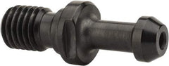 Parlec - C Style, CAT40 Taper, 5/8-11 Thread, 60° Angle Radius, Standard Retention Knob - 2.31" OAL, 0.588" Knob Diam, 0.23" Flange Thickness, 1.268" from Knob to Flange, 0.635" Pilot Diam, 0.138" Coolant Hole, Through Coolant - Exact Tool & Supply