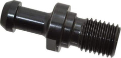 Parlec - B Style, CAT50 Taper, 1-8 Thread, 90° Angle Radius, Standard Retention Knob - 3.31" OAL, 0.904" Knob Diam, 0.39" Flange Thickness, 1.77" from Knob to Flange, 1.026" Pilot Diam - Exact Tool & Supply