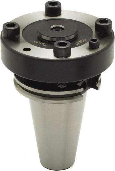 Parlec - 1/2-13 Threaded Mount, Boring Head Taper Shank - Threaded Mount Mount, 5 Inch Projection, 4.94 Inch Nose Diameter - Exact Tool & Supply