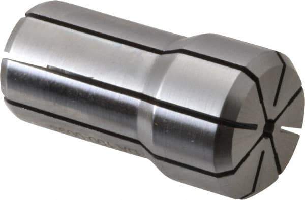 Parlec - 3/32 Inch, 5/64 to 3/32 Inch Collet Capacity, Series DA100 Double Angle Collet - 1-7/16 Inch Overall Length, 0.769 Inch Overall Diameter - Exact Tool & Supply