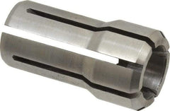 Parlec - 1/2 Inch, 31/64 to 1/2 Inch Collet Capacity, Series DA100 Double Angle Collet - 1-7/16 Inch Overall Length, 0.769 Inch Overall Diameter - Exact Tool & Supply