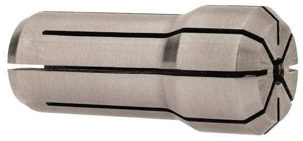 Parlec - 3/32 Inch, 5/64 to 3/32 Inch Collet Capacity, Series DA200 Double Angle Collet - 1-3/16 Inch Overall Length, 0.539 Inch Overall Diameter - Exact Tool & Supply