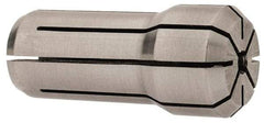 Parlec - 3/32 Inch, 5/64 to 3/32 Inch Collet Capacity, Series DA200 Double Angle Collet - 1-3/16 Inch Overall Length, 0.539 Inch Overall Diameter - Exact Tool & Supply
