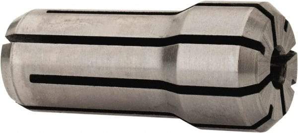 Parlec - 5/32 Inch, 9/64 to 5/32 Inch Collet Capacity, Series DA200 Double Angle Collet - 1-3/16 Inch Overall Length, 0.539 Inch Overall Diameter - Exact Tool & Supply