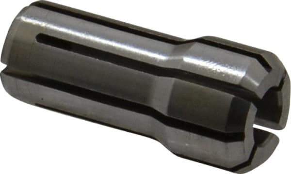 Parlec - 1/4 Inch, 15/64 to 1/4 Inch Collet Capacity, Series DA200 Double Angle Collet - 1-3/16 Inch Overall Length, 0.539 Inch Overall Diameter - Exact Tool & Supply