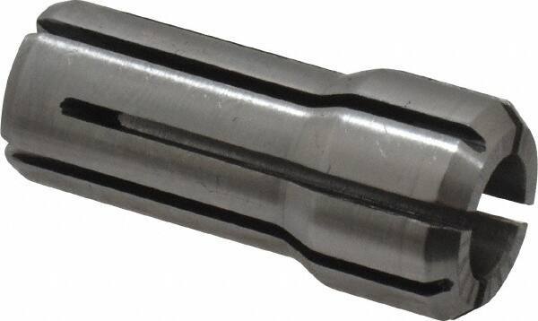 Parlec - 19/64 Inch, 9/32 to 19/64 Inch Collet Capacity, Series DA200 Double Angle Collet - 1-3/16 Inch Overall Length, 0.539 Inch Overall Diameter - Exact Tool & Supply