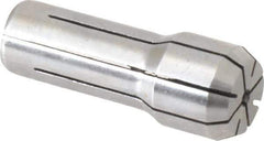 Parlec - 3/64 Inch, 1/32 to 3/64 Inch Collet Capacity, Series DA300 Double Angle Collet - 1 Inch Overall Length, 3/8 Inch Overall Diameter - Exact Tool & Supply