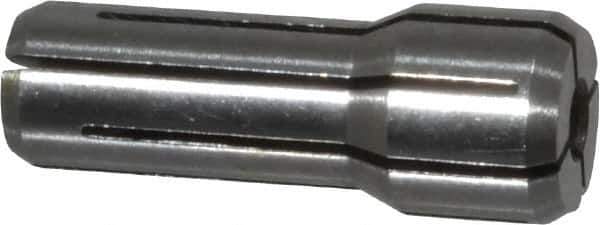 Parlec - 1/8 Inch, 7/64 to 1/8 Inch Collet Capacity, Series DA300 Double Angle Collet - 1 Inch Overall Length, 3/8 Inch Overall Diameter - Exact Tool & Supply
