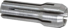 Parlec - 3/16 Inch, 11/64 to 3/16 Inch Collet Capacity, Series DA300 Double Angle Collet - 1 Inch Overall Length, 3/8 Inch Overall Diameter - Exact Tool & Supply