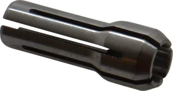 Parlec - 13/64 Inch, 3/16 to 13/64 Inch Collet Capacity, Series DA300 Double Angle Collet - 1 Inch Overall Length, 3/8 Inch Overall Diameter - Exact Tool & Supply