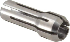 Parlec - 15/64 Inch, 0.2188 to 15/64 Inch Collet Capacity, Series DA300 Double Angle Collet - 1 Inch Overall Length, 3/8 Inch Overall Diameter - Exact Tool & Supply