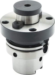 Parlec - HSK100 Taper Shank 2-1/2" Pilot Diam Shell Mill Holder - 2.87" Flange to Nose End Projection, 4.88" Nose Diam, 1-14 Lock Screw, Through-Spindle Coolant - Exact Tool & Supply