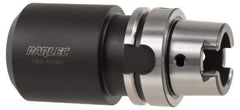 Parlec - HSK63A Taper Shank 1-1/4" Hole End Mill Holder/Adapter - 2-13/16" Nose Diam, 4-1/4" Projection, Through-Spindle Coolant - Exact Tool & Supply