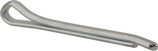 Made in USA - 5/16" Diam x 3" Long Hammerlock Cotter Pin - Grade 2, Zinc-Plated, Steel - Exact Tool & Supply