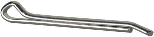Made in USA - 3/8" Diam x 4" Long Hammerlock Cotter Pin - Grade 2, Zinc-Plated, Steel - Exact Tool & Supply