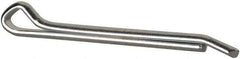 Made in USA - 3/8" Diam x 4" Long Hammerlock Cotter Pin - Grade 2, Zinc-Plated, Steel - Exact Tool & Supply