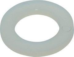 Made in USA - 3/8" Screw, Grade 6/6 Nylon Standard Flat Washer - 9.65mm ID x 5/8" OD, 1.57mm Thick - Exact Tool & Supply