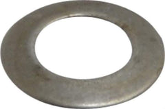 Gardner Spring - #6 Bolt, 0.138" ID, Grade 1074 Steel, Belleville Disc Spring - 9/32" OD, 0.02" High, 0.01" Thick - Exact Tool & Supply