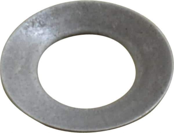 Gardner Spring - 3/16" Bolt, 0.19" ID, Grade 1074 Steel, Belleville Disc Spring - 3/8" OD, 0.027" High, 0.015" Thick - Exact Tool & Supply