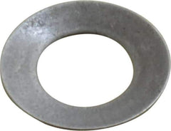 Gardner Spring - 3/16" Bolt, 0.19" ID, Grade 1074 Steel, Belleville Disc Spring - 3/8" OD, 0.027" High, 0.015" Thick - Exact Tool & Supply