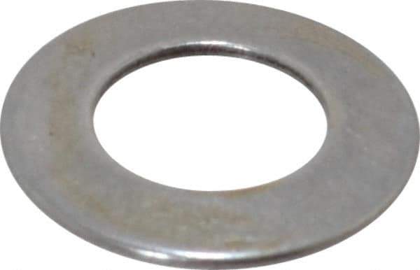 Gardner Spring - #12 Bolt, 0.22" ID, Grade 1074 Steel, Belleville Disc Spring - 7/16" OD, 0.032" High, 0.02" Thick - Exact Tool & Supply