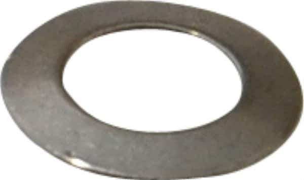 Gardner Spring - 1/8" Bolt, 1/8" ID, Grade 302 Stainless Steel, Belleville Disc Spring - 1/4" OD, 0.017" High, 0.009" Thick - Exact Tool & Supply