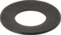 Gardner Spring - 1.2008" ID, Grade 50 CrV Chrome Vanadium Steel, Belleville Disc Spring - 2.3622" OD, 0.185" High, 0.1181" Thick - Exact Tool & Supply