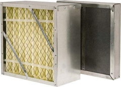 Extract-All - 8 Inch Thick x 12 Inch Wide, Synthetic Plus Activated Carbon 95 Percent Rigid Cell Plus Adsorption Module Air Filter - Exact Tool & Supply