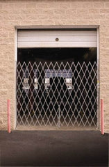 Illinois Engineered Products - 78" High Single Folding Gate - Galvanized Steel, Silver - Exact Tool & Supply