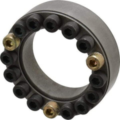 Climax Metal Products - M8 Thread, 2-7/16" Bore Diam, 3.74" OD, Shaft Locking Device - 16 Screws, 26,275 Lb Axial Load, 3.74" OAW, 0.787" Thrust Ring Width - Exact Tool & Supply