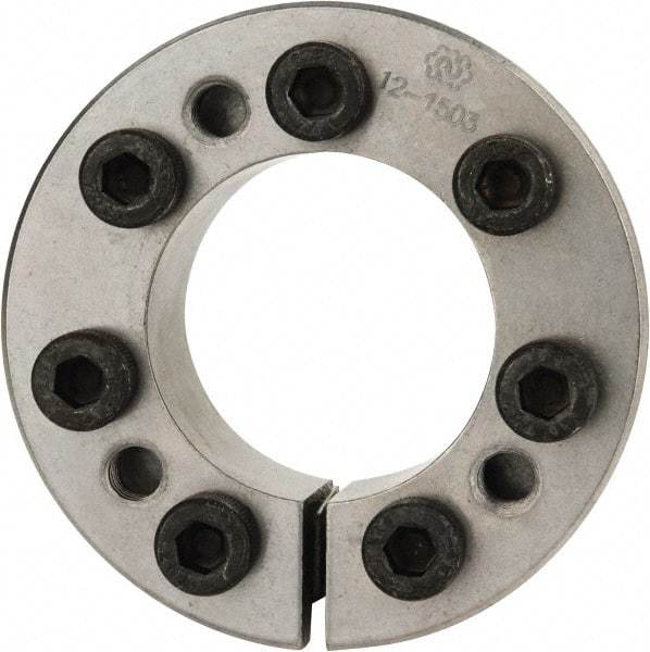 Climax Metal Products - M8 Thread, 1-3/4" Bore Diam, 2.953" OD, Shaft Locking Device - 7 Screws, 16,206 Lb Axial Load, 3.287" OAW, 0.787" Thrust Ring Width, 1,182 Ft/Lb Max Torque - Exact Tool & Supply