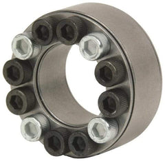 Climax Metal Products - M10 Thread, 3-1/4" Bore Diam, 4.921" OD, Shaft Locking Device - 16 Screws, 41,793 Lb Axial Load, 4.921" OAW, 0.945" Thrust Ring Width - Exact Tool & Supply