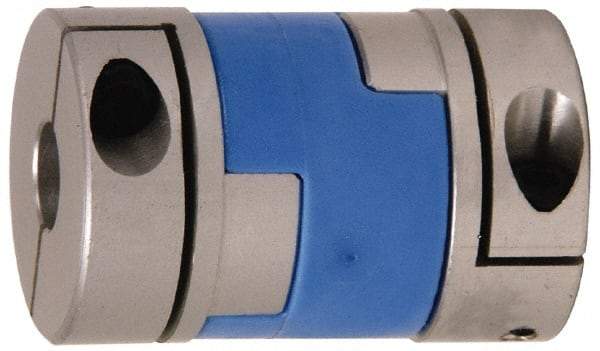 Lovejoy - 3/16" Max Bore Diam, Flexible Oldham Coupling - 0.789" OD, 1.3" OAL, Aluminum Hub with Polyacetal Insert, Order 2 Hubs with Same OD & 1 Insert for Complete Coupling - Exact Tool & Supply