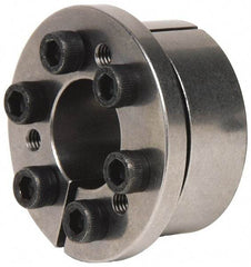 Climax Metal Products - M6 Thread, 1-7/16" Bore Diam, 2.559" OD, Shaft Locking Device - 8 Screws, 10,024 Lb Axial Load, 2.815" OAW, 0.669" Thrust Ring Width, 600 Ft/Lb Max Torque - Exact Tool & Supply