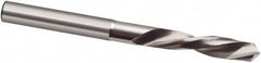 Micro Drill Bit: 0.0346″ Dia, 118 °, Cobalt Bright/Uncoated, LH Cut, Spiral Flute, Oversized Shank, Series 303