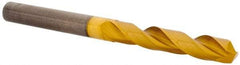 Guhring - 6.6mm 140° Solid Carbide Jobber Drill - TiN Finish, Right Hand Cut, Spiral Flute, Straight Shank, 83mm OAL, SU Point - Exact Tool & Supply