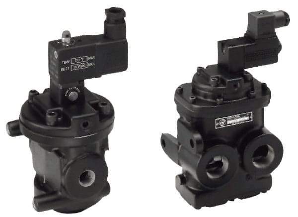 Norgren - 1.4 CV Rate, 3/8" NPT Inlet 1/4 Basic Valves - 3/8" NPT Inlet, Poppet Valve, Solenoid Actuator - Exact Tool & Supply
