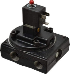 Norgren - 1.5 CV Rate, 1/4" NPT Inlet 1/4 Basic Valves - 1/4" NPT Inlet, Poppet Valve, Solenoid Actuator - Exact Tool & Supply