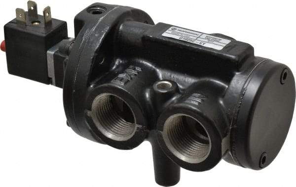 Norgren - 5.4 CV Rate, 3/4" NPT Inlet 1/2 Basic Valves - 3/4" NPT Inlet, Poppet Valve, Solenoid Actuator - Exact Tool & Supply