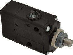 Norgren - 0.98 CV Rate, 1/4" NPT Inlet 3/2 Super Mechanical Valve - 1/4" NPT Inlet, Packed Spool Valve, Plunger Actuator - Exact Tool & Supply