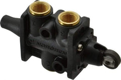 Norgren - 0.34 CV Rate, 1/8" NPT Inlet 3/2 Super Mechanical Valve - 1/8" NPT Inlet, Packed Spool Valve, Roller Actuator - Exact Tool & Supply