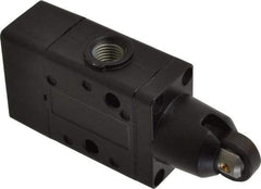 Norgren - 0.98 CV Rate, 1/4" NPT Inlet 3/2 Super Mechanical Valve - 1/4" NPT Inlet, Packed Spool Valve, Roller Actuator - Exact Tool & Supply