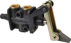 Norgren - 0.34 CV Rate, 1/8" NPT Inlet 3/2 Super Mechanical Valve - 1/8" NPT Inlet, Packed Spool Valve, One Way, Trip Actuator - Exact Tool & Supply