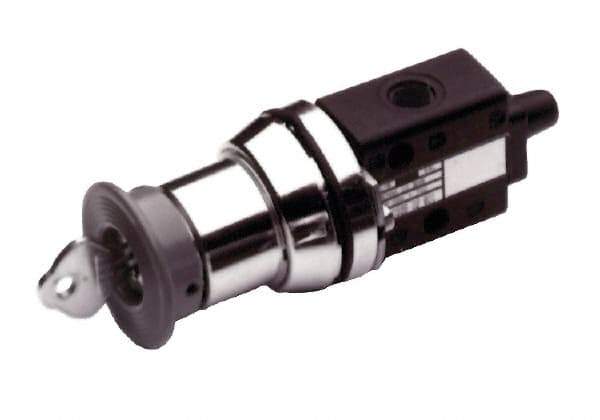 Norgren - 1/8" NPT Packed Spool Valve - Key Type, Key Activation & 0.34 CV Rate - Exact Tool & Supply