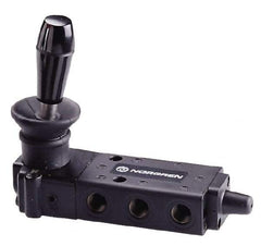 Norgren - 1/4" NPT Packed Spool Valve - Lever Type, Lever Activation & 0.98 CV Rate - Exact Tool & Supply