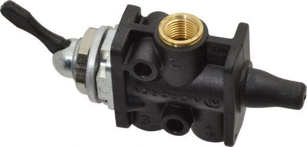 Norgren - 1/8" NPT Packed Spool Valve - Toggle Type, Lever Activation & 0.34 CV Rate - Exact Tool & Supply