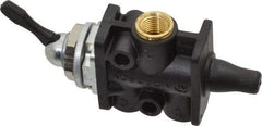 Norgren - 1/8" NPT Packed Spool Valve - Toggle Type, Lever Activation & 0.34 CV Rate - Exact Tool & Supply