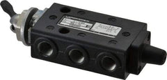 Norgren - 1/8" NPT Packed Spool Valve - Toggle Type, Lever Activation & 0.34 CV Rate - Exact Tool & Supply