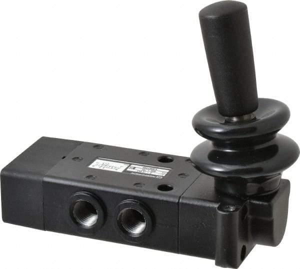 Norgren - 1/4" NPT Packed Spool Valve - Lever Type, Lever Activation & 0.98 CV Rate - Exact Tool & Supply